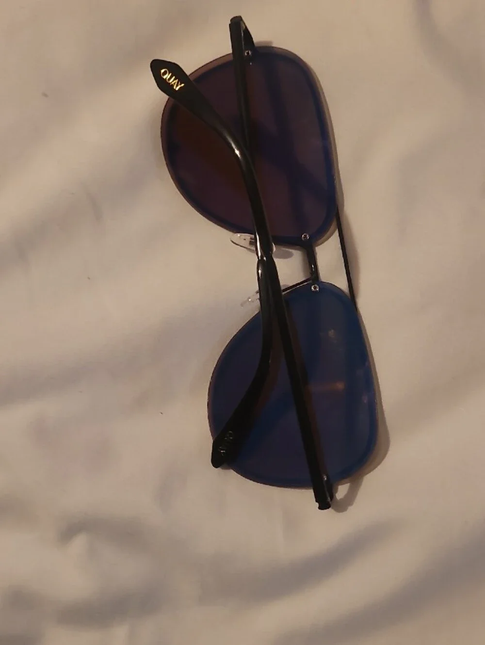 Quay Australia Brown Gradient Aviator Sunglasses